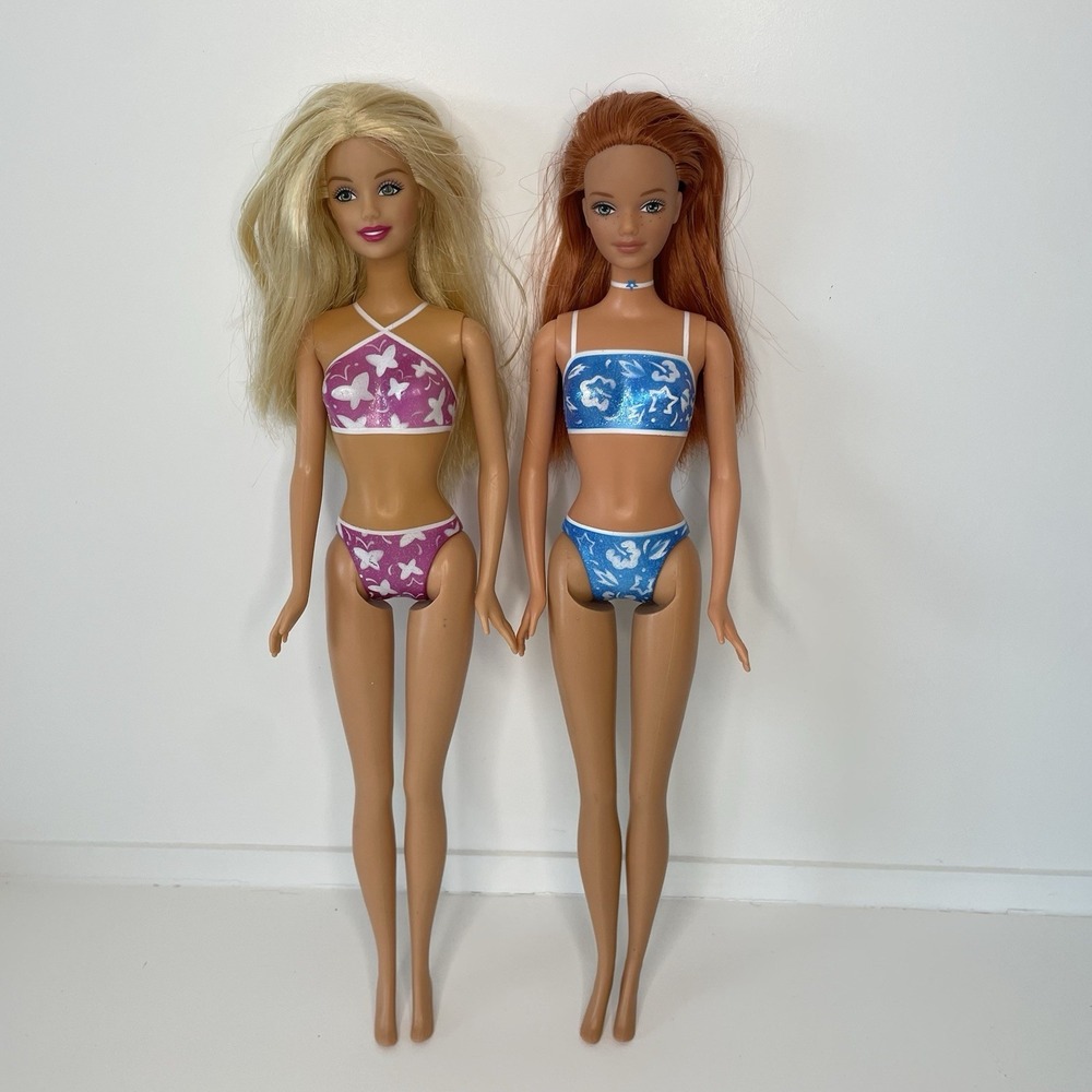 Palm Beach Barbie And Midge Doll Lot 2001 Incomplete